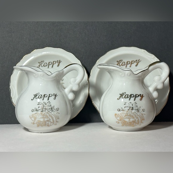 Happy Anniversary Creamer And Dish - Picture 1 of 10